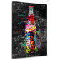 Wandbild Kunstwerk Street Art Cola Flasche Graffiti Style