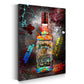 Wandbild Kunstwerk Street Art Design Bourbon Whiskyflasche urban und kreativ