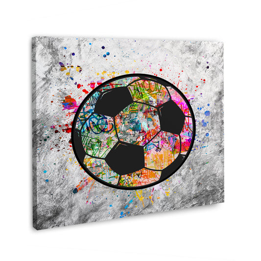 Wandbild Kunstwerk Street Art Fußball Graffiti Style