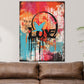 Wandbild Kunstwerk Street Art LOVE Colour Style