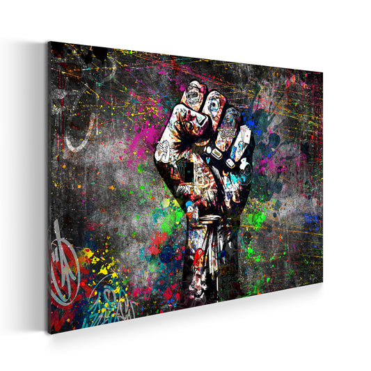 Wandbild Kunstwerk THE FIST Graffiti Street Art Style