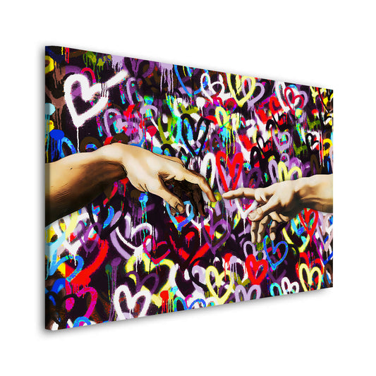 Wandbild Kunstwerk Touch Pop Art Style