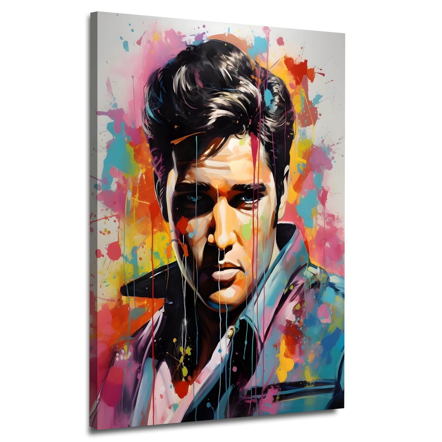 Wandbild Kunstwerk abstrakt Elvis Style