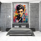 Wandbild Kunstwerk abstrakt Elvis Style