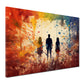 Wandbild Kunstwerk abstrakt 3 Schatten Colour Splatter Style