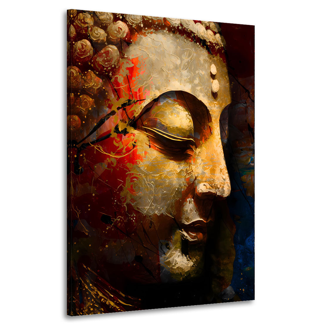 Wandbild Kunstwerk abstrakt Buddha meditativ