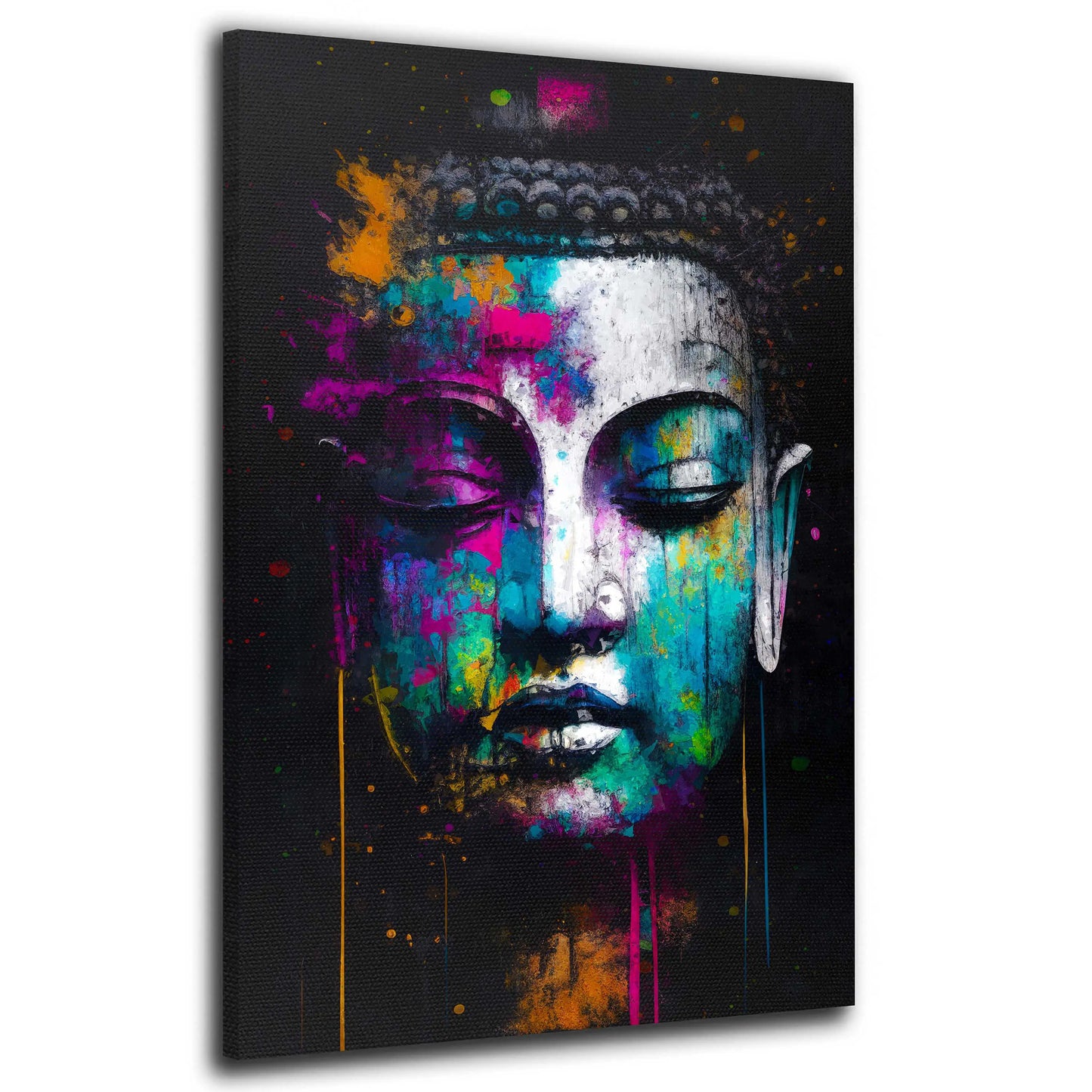 Wandbild Kunstwerk abstrakt Buddha