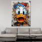 Wandbild Kunstwerk abstrakt Duck Porträt