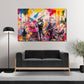 Wandbild Kunstwerk abstrakt Figuren Street Art Multicolour Style