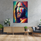 Wandbild Kunstwerk abstrakt Jesus Paint Style