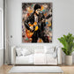 Wandbild Pop Art Kunstwerk abstrakt The King of Rock Musik