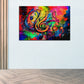 Wandbild Kunstwerk abstrakt Musiknote colour Style