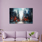 Wandbild Kunstwerk abstrakt New York USA Splash Dark Style