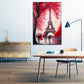 Wandbild Kunstwerk abstrakt Painting Red Style, Paris