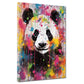 Wandbild Kunstwerk abstrakt Panda Pop Art Colour