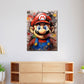 Wandbild Kunstwerk abstrakt Pop Art Mario