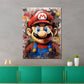 Wandbild Kunstwerk abstrakt Pop Art Mario