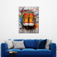 Wandbild Kunstwerk abstrakt Schuhe Splash Street Art