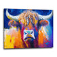 Wandbild Kunstwerk abstrakt Stier Bulle Paint Style