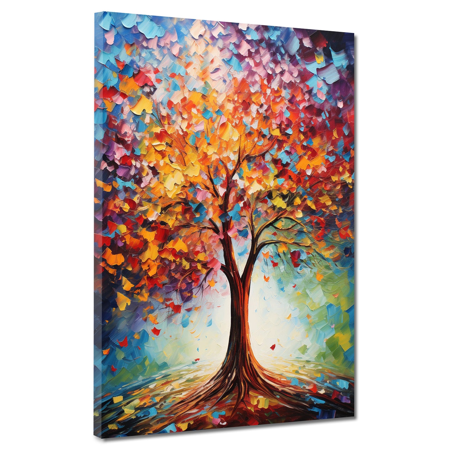 Wandbild Kunstwerk abstrakt wunderschöner Baum Painting Style