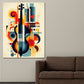 Wandbild Kunstwerk musikalisches Design Violine