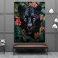 Wandbild Kunstwerk schwarzer Panther Forest Style