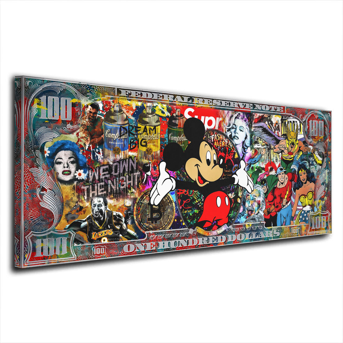 Wandbild Kunstwerk Pop Art Maus All Style Comic