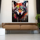 Wandbild Kunstwerk Wolf Pop Art abstrakt splatter