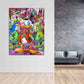 Wandbild Kunstwerk Pop Art Duck Money Abstract Style Comic