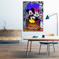 Wandbild Kunstwerk Pop Art Comic Mouse in Love