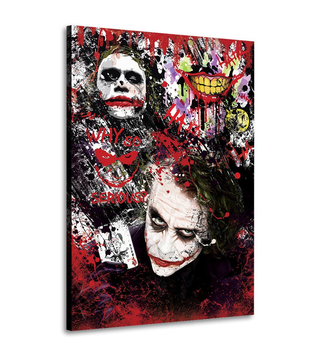 Wandbild Kunstwerk Joker Pop Art Abstract Style, Comic