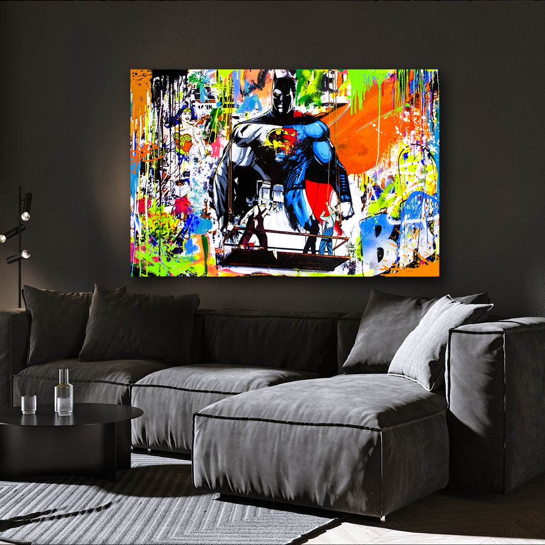 Wandbild Kunstwerk Heros Colour Pop Art