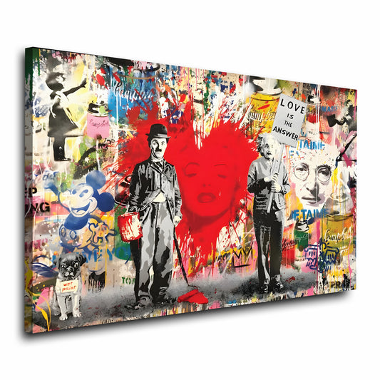 Wandbild Kunstwerk Street Art Love Is The Answer