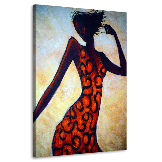 Wandbild Kunstwerk Frau Dance Style Abstract