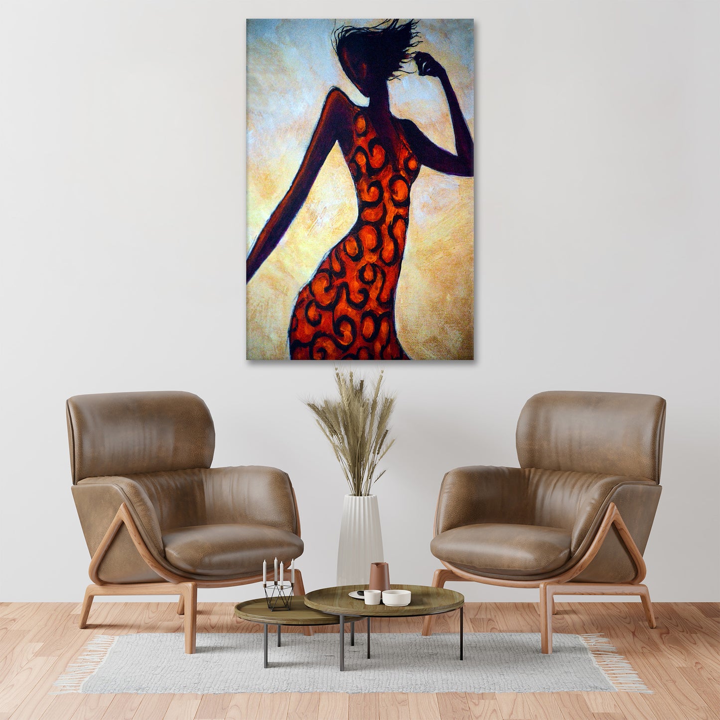 Wandbild Kunstwerk Frau Dance Style Abstract