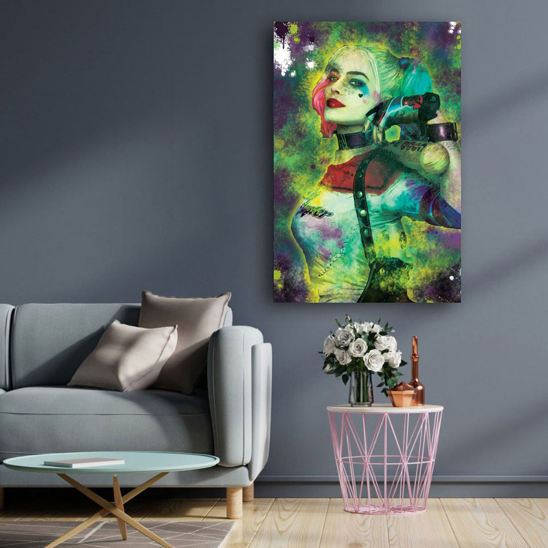 Wandbild Kunstwerk Harley Abstract Pop Art