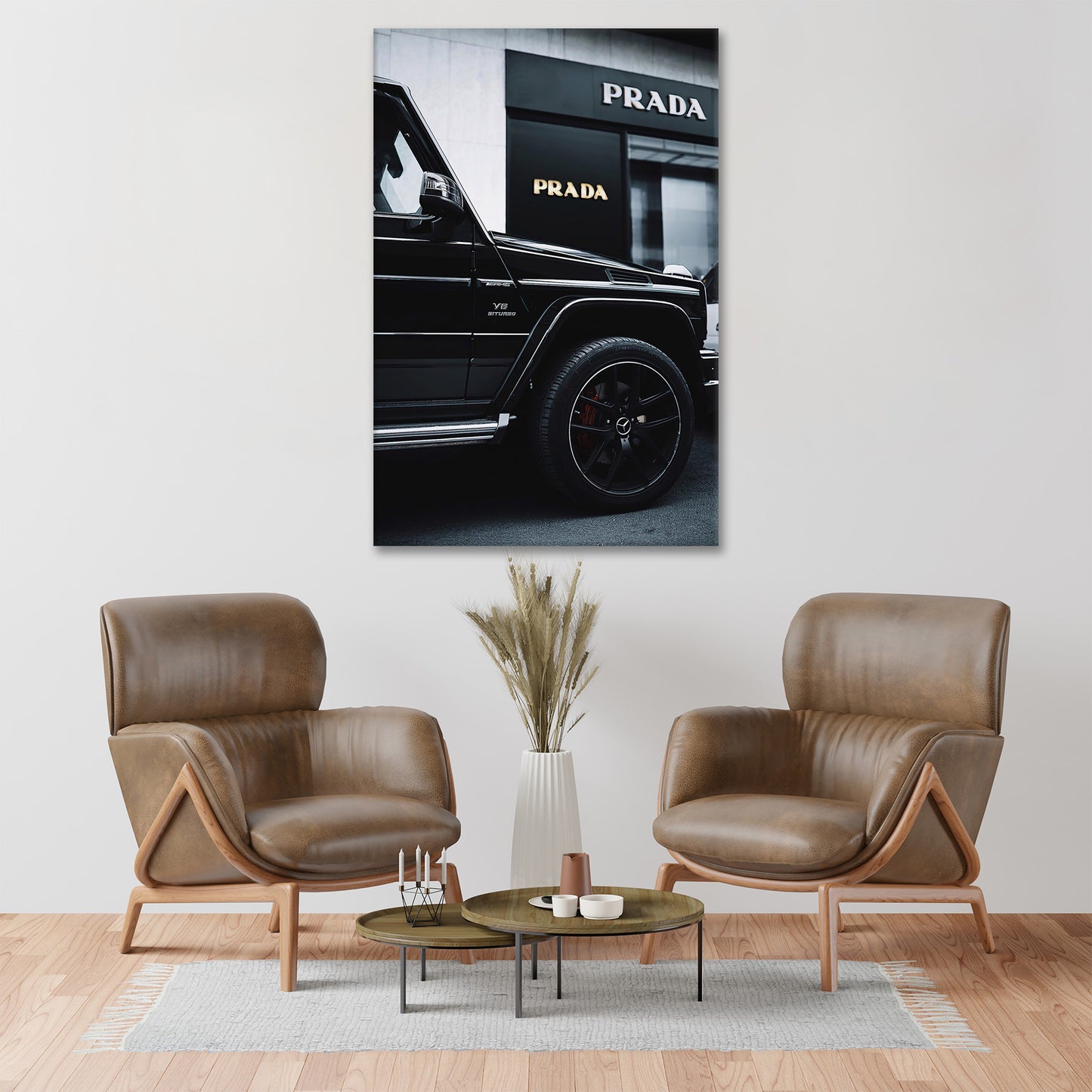 Wandbild Kunstwerk Sportwagen Mercedes Luxus Lifestyle Motivation