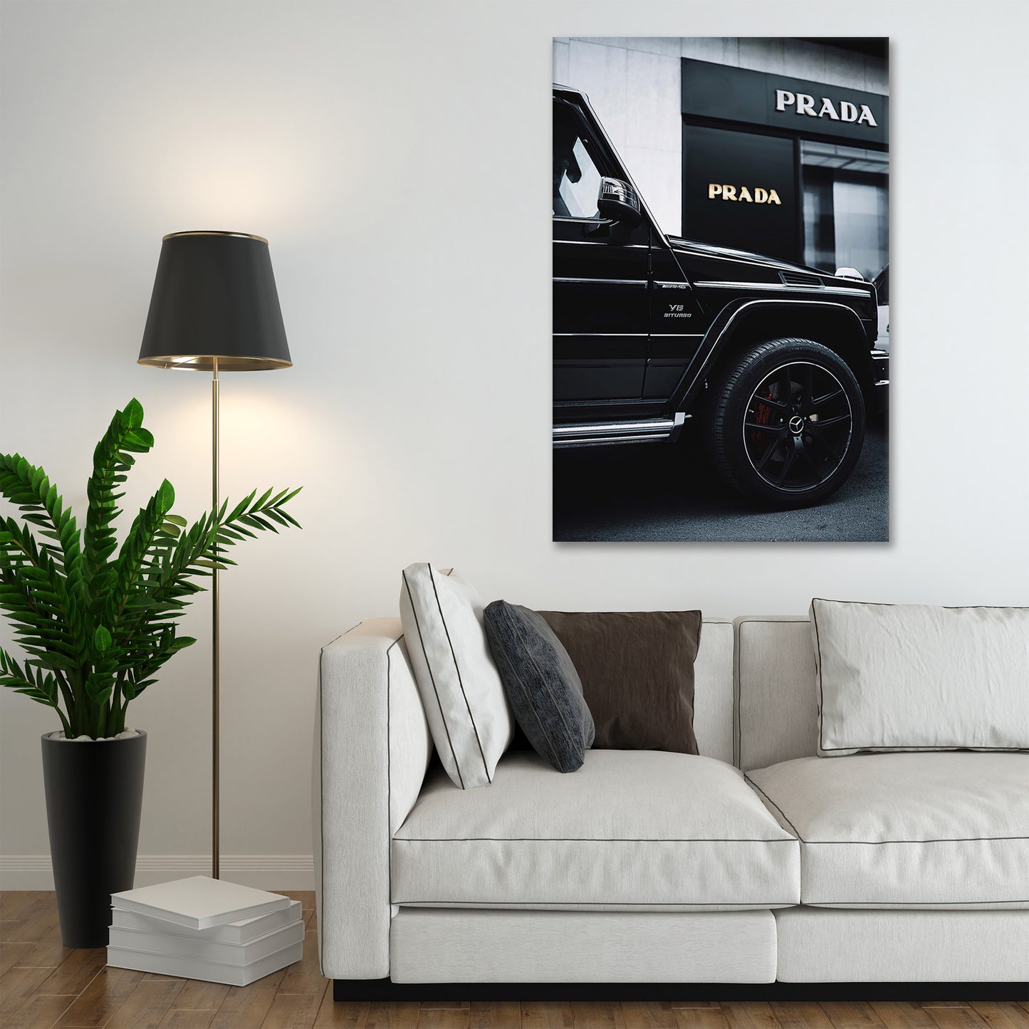 Wandbild Kunstwerk Sportwagen Mercedes Luxus Lifestyle Motivation