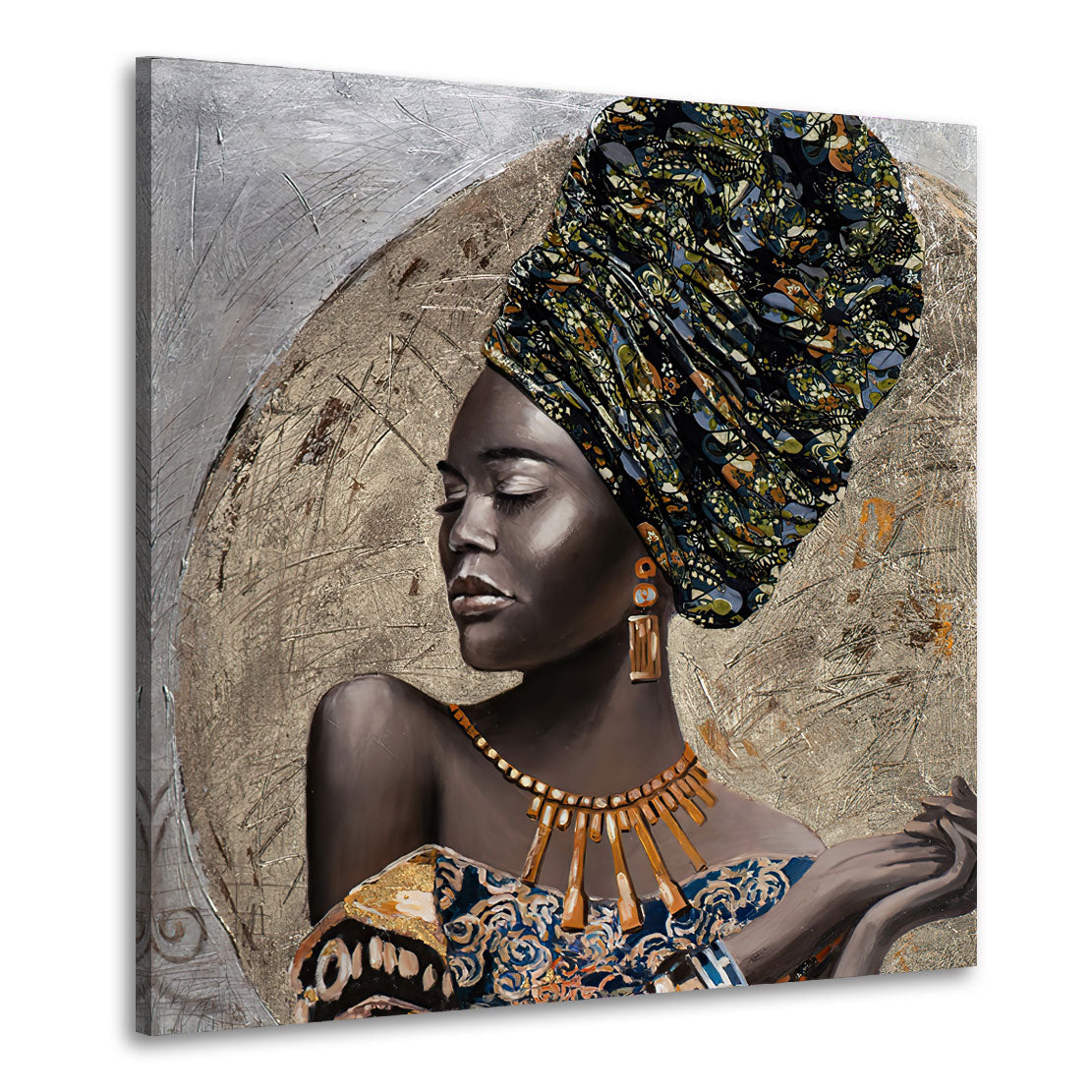 Wandbild Kunstwerk afrikanische Frau Beautiful Women