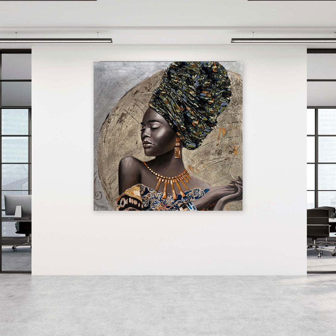 Wandbild Kunstwerk afrikanische Frau Beautiful Women