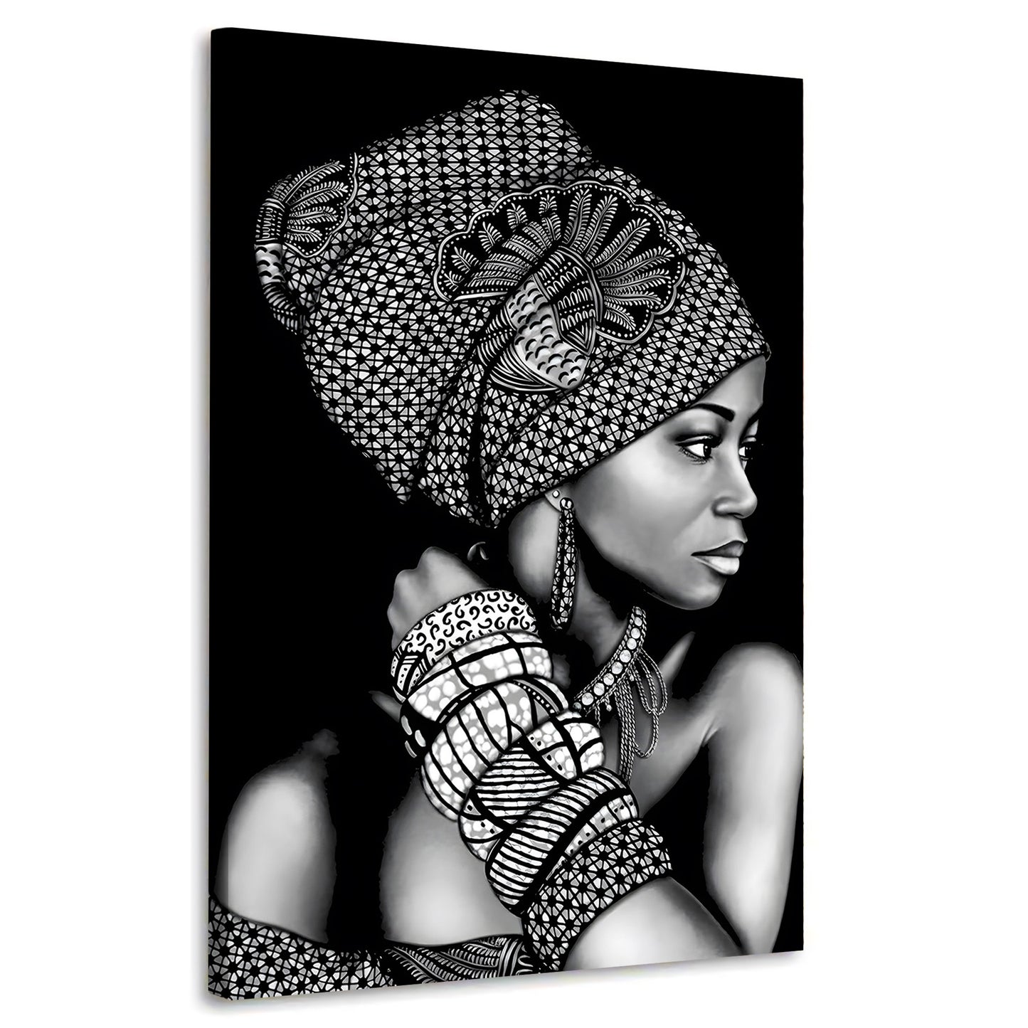 Wandbild Kunstwerk afrikanische Frau Black Style