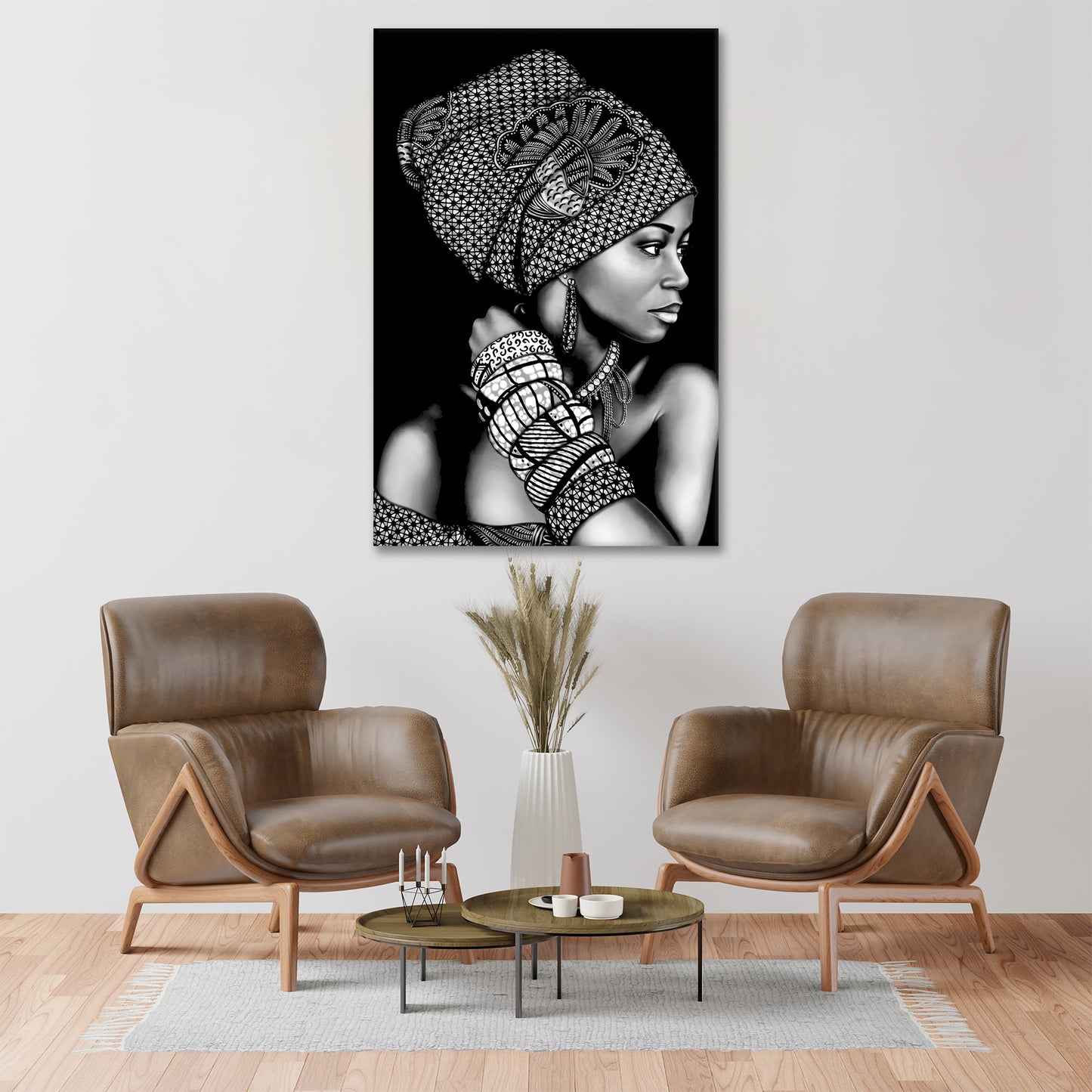 Wandbild Kunstwerk afrikanische Frau Black Style