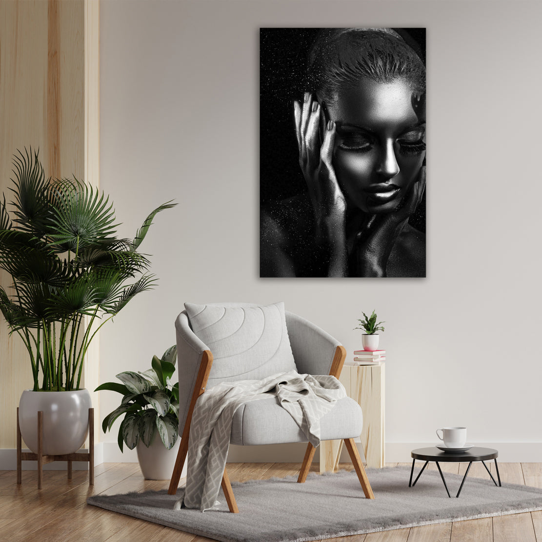 Wandbild Kunstwerk afroamerikanische Frau Black Style Abstract